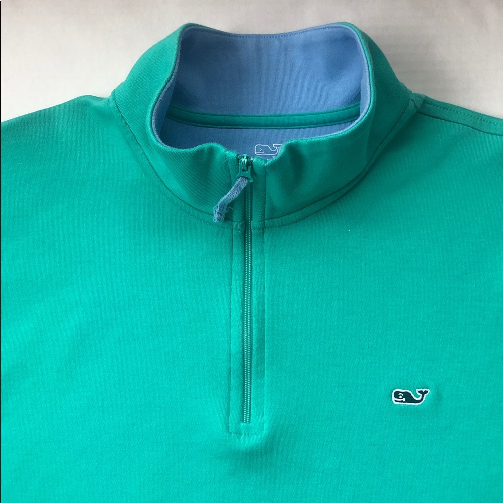 Vineyard Vines Quarter-Zip Women’s Shirt Sweatshirt Pima Cotton Size XL - Picture 5 of 10